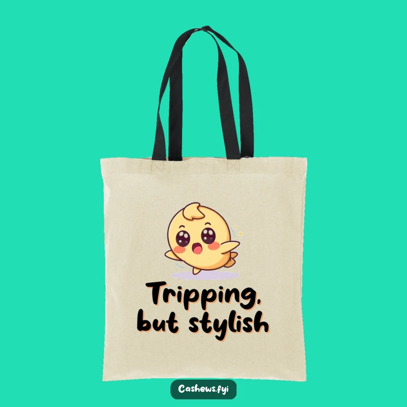 Funny Surprised Cashew Tote Bag: Carry Your Essentials with Grace and Nutty Humor